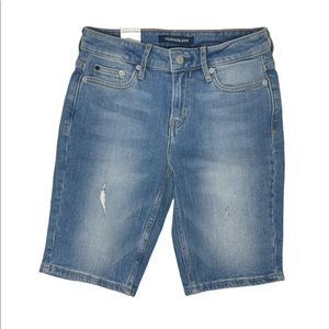 Calvin Klein Mid Rise Jean Shorts size 25